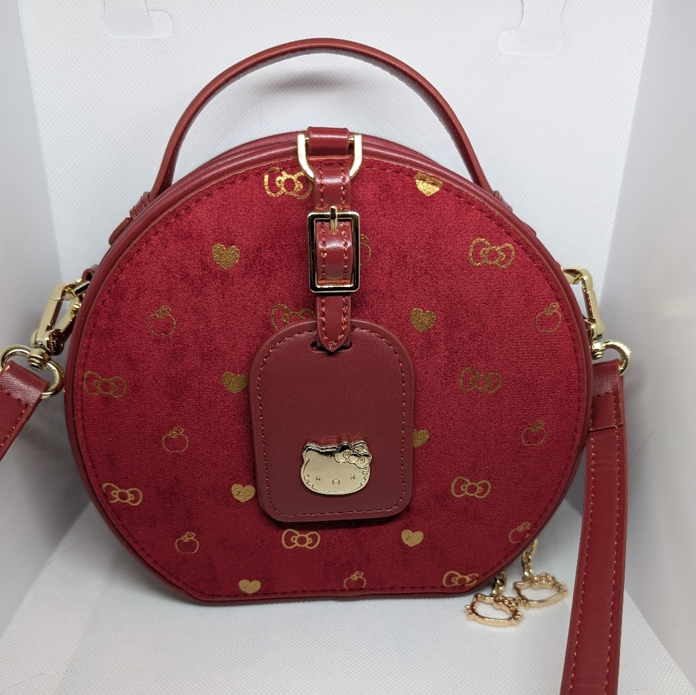 Hello Kitty Red Circle Crossbody Bag